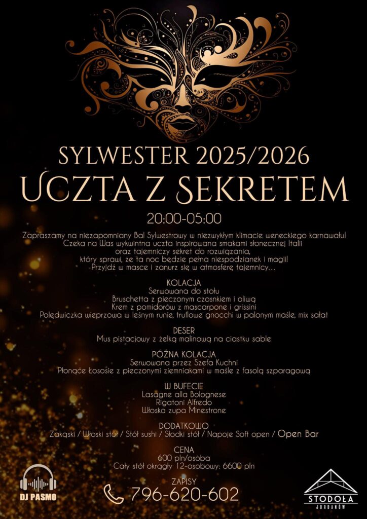 Zapraszamy na Sylwestra 2025 Łódzkie